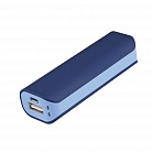 Внешний аккумулятор, Aster PB, 2000 mAh, пластик, 90х30х21 мм, синий/голубой, транзитная упаковка с логотипом или изображением