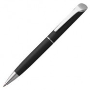 Ручка шариковая Glide, черная с логотипом или изображением