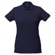 Рубашка поло женская Virma lady, темно-синяя с логотипом или изображением