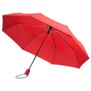 Зонт складной ARE-AOC, красный с логотипом или изображением