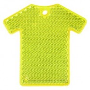 Светоотражатель «Футболка», неон-желтый с логотипом или изображением