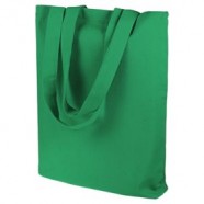 Холщовая сумка Strong 210, зеленая с логотипом или изображением