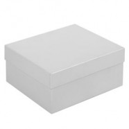 Коробка Satin, большая, белая с логотипом или изображением