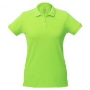 Рубашка поло женская Virma lady, зеленое яблоко с логотипом или изображением