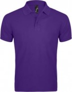 Рубашка поло мужская PRIME MEN 200 темно-фиолетовая с логотипом или изображением