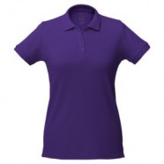 Рубашка поло женская Virma lady, фиолетовая с логотипом или изображением