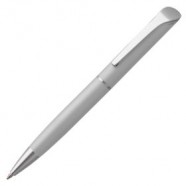 Ручка шариковая Glide, серая с логотипом или изображением