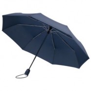 Зонт складной ARE-AOC, синий с логотипом или изображением