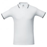 Рубашка поло Virma Stripes, белая с логотипом или изображением