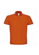 Рубашка поло ID.001 оранжевая с логотипом или изображением