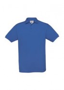 Рубашка поло Safran ярко-синяя с логотипом или изображением