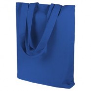 Холщовая сумка Strong 210, синяя с логотипом или изображением