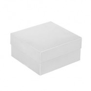 Коробка Satin, малая, белая с логотипом или изображением