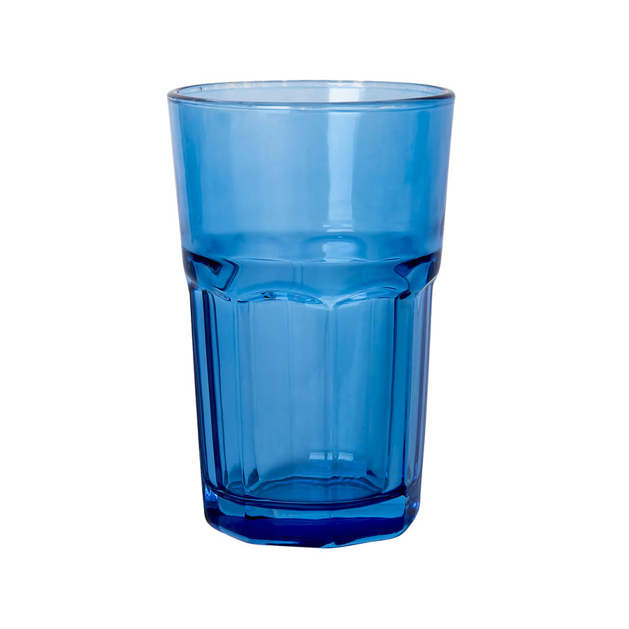 Стакан GLASS, синий, 320 мл, стекло с логотипом или изображением