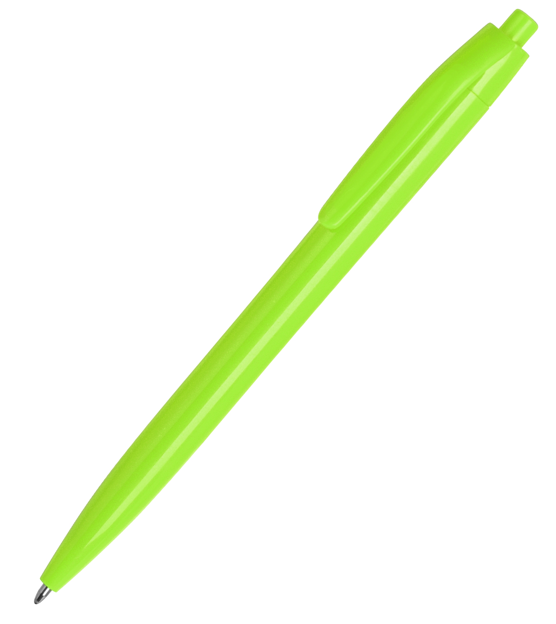 N6, ручка шариковая, зеленое яблоко, пластик с логотипом или изображением