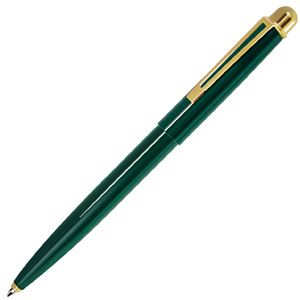 DELTA, ручка шариковая, зеленый/золотистый, металл с логотипом или изображением