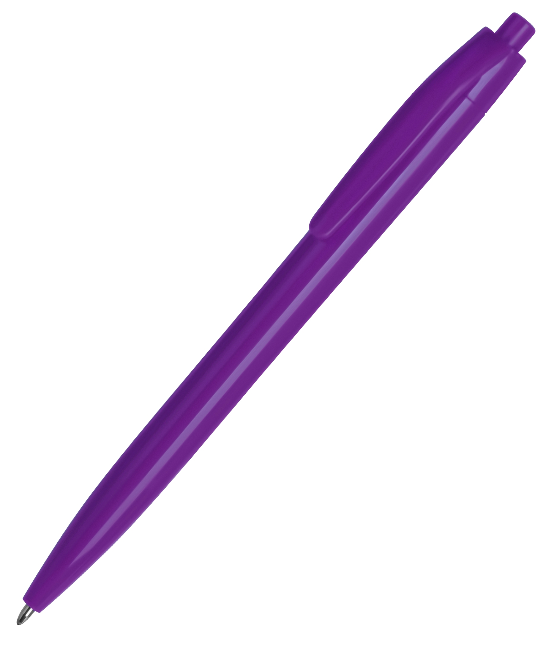 N6, ручка шариковая, фиолетовый, пластик с логотипом или изображением