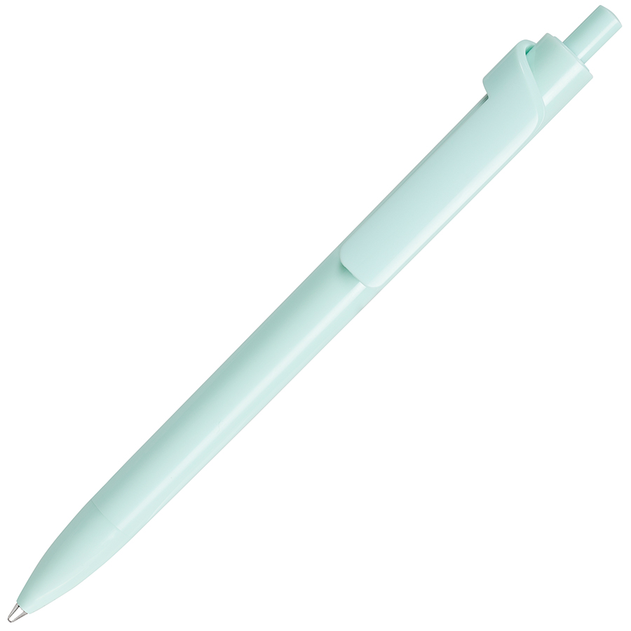 Ручка шариковая FORTE SAFETOUCH, светло-зеленый, антибактериальный пластик с логотипом или изображением