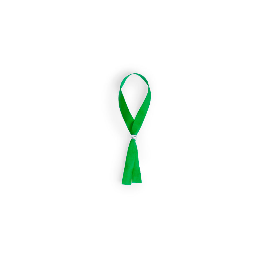 Промо-браслет MENDOL, 34,5х1,2см, зеленый, полиэстер с логотипом или изображением