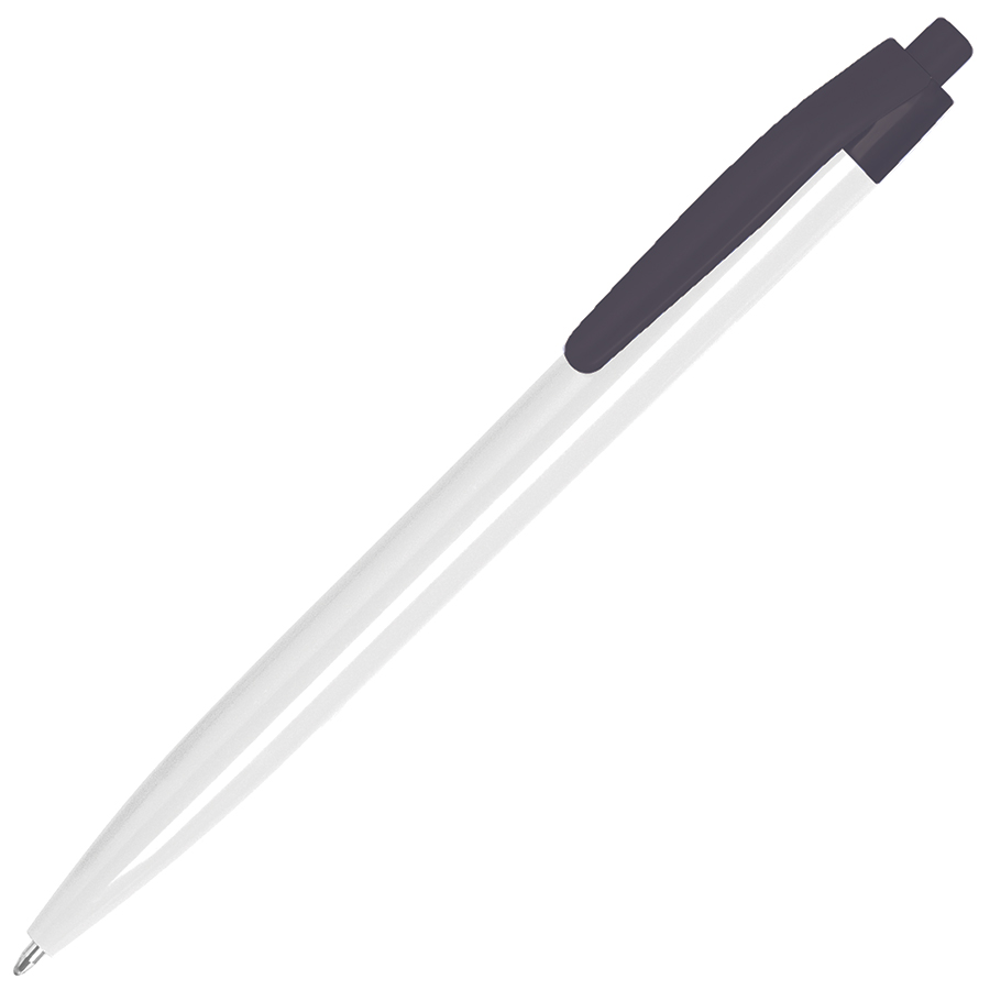 N8, ручка шариковая, белый/черный, пластик с логотипом или изображением
