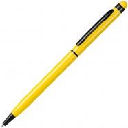 TOUCHWRITER  BLACK, ручка шариковая со стилусом для сенсорных экранов, желтый/черный, алюминий с логотипом или изображением
