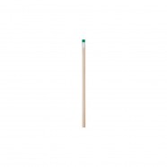 Карандаш простой TOGI с ластиком, зеленый, 19см, дерево с логотипом или изображением
