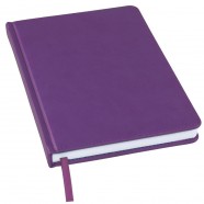 Ежедневник недатированный Bliss, А5,  фиолетовый, белый блок, без обреза с логотипом или изображением