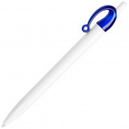 JOСKER, ручка шариковая, синий/белый, пластик с логотипом или изображением