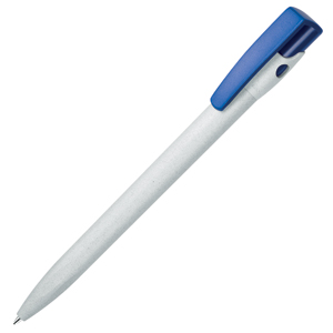 KIKI EcoAllene, ручка шариковая, синий/серый, пластик с логотипом или изображением